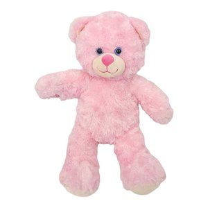 Build A Bear Pink Cuddles Plush 17" Teddy Bear Swirl Fur BABW Stuffed Animal Toy